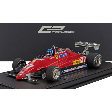 GP REPLICAS FERRARI F1  126C2 (late version) N 27 2nd MONZA ITALY GP (with pilot figure) 1982 PATRICK TAMBAY - RED 1/18