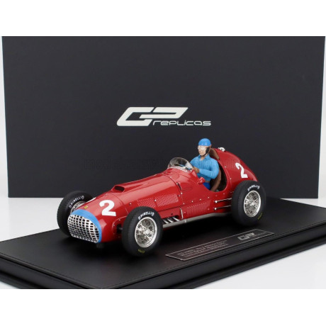 GP REPLICAS FERRARI F1  375 N 2 WINNER ITALY MONZA GP (with pilot figure) 1951 ALBERTO ASCARI - RED 1/18