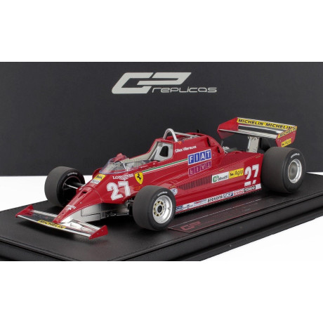 GP REPLICAS FERRARI F1  126CK N 27 WINNER SPAIN GP 1981 GILLES VILLENEUVE - APRIBILE - WITH OPENINGS - DETTAGLIO MOTORE - ENGINE
