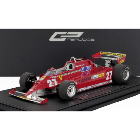 GP REPLICAS FERRARI F1  126CK N 27 WINNER MONACO GP 1981 GILLES VILLENEUVE - APRIBILE - WITH OPENINGS - DETTAGLIO MOTORE - ENGIN