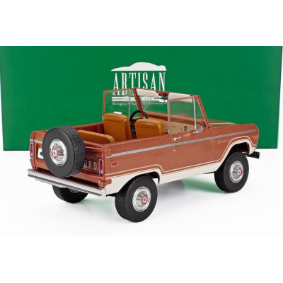 GREENLIGHT FORD USA BRONCO RANGER 1973 - COPPER WHITE 1/18