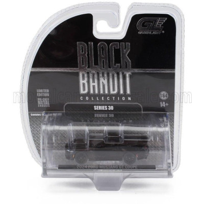 GREENLIGHT FORD USA MUSTANG 5650GT COUPE 2024 - SMOKEY AND THE BANDIT - BLACK GREY 1/64