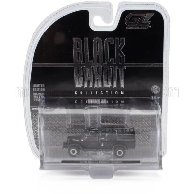 GREENLIGHT DODGE POWER WAGON TRUCK 1946 - SMOKEY AND THE BANDIT - BLACK GREY 1/64