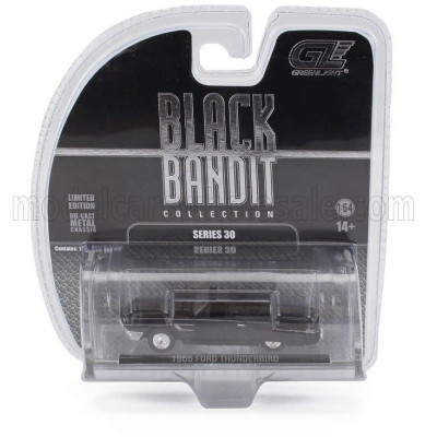 GREENLIGHT FORD USA THUNDERBIRD CABRIOLET 1965 - SMOKEY AND THE BANDIT - BLACK GREY 1/64