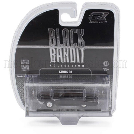 GREENLIGHT FORD USA THUNDERBIRD CABRIOLET 1965 - SMOKEY AND THE BANDIT - BLACK GREY 1/64