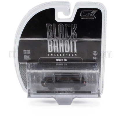 GREENLIGHT FORD USA MUSTANG FASTBACK COUPE 1979 - SMOKEY AND THE BANDIT - BLACK GREY 1/64