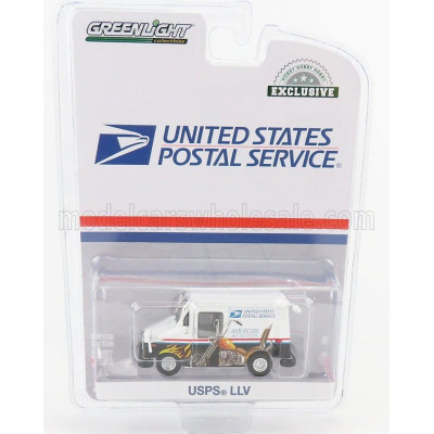 GREENLIGHT TRUCK UNITED STATES POSTAL SERVICE USPS LVV - WHITE BLACK 1/64
