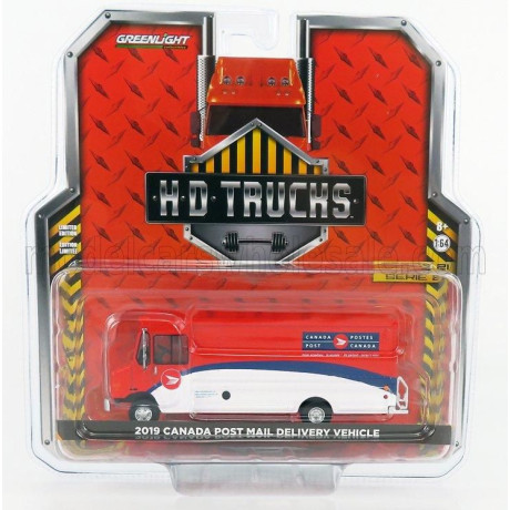 GREENLIGHT TRUCK MAIL DELIVERY CANADA POST 2019 - WHITE RED 1/64