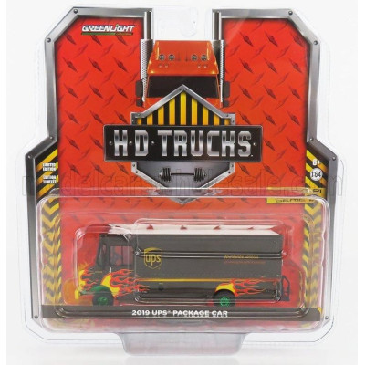 GREENLIGHT TRUCK TRUCK UNITED PARCEL SERVICE UPS 2019 - GREEN WHEELS - BLACK 1/64