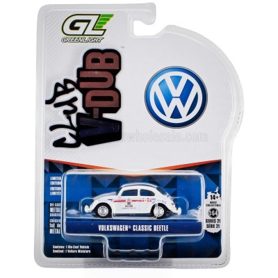 GREENLIGHT VOLKSWAGEN BEETLE POLICE 1950 - WHITE 1/64