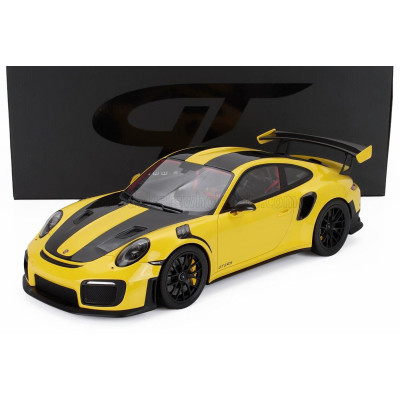 GT SPIRIT PORSCHE 911 991-2 GT2 RS COUPE 2018 - YELLOW BLACK 1/12