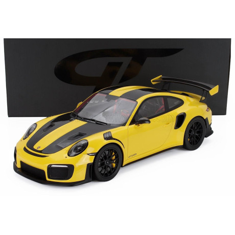 GT SPIRIT PORSCHE 911 991-2 GT2 RS COUPE 2018 - YELLOW BLACK 1/12