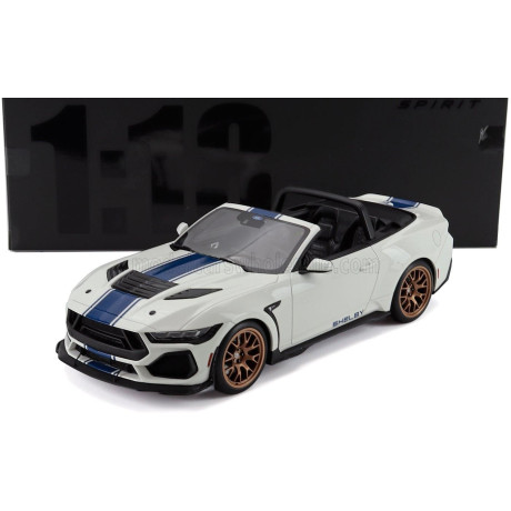 GT SPIRIT FORD USA MUSTANG SUPER SNAKE COUPE 2025 - WHITE BLUE 1/18