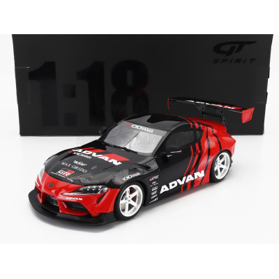 GT SPIRIT TOYOTA SUPRA GR (A90) BY ADVAN 2020 - BLACK 1/18
