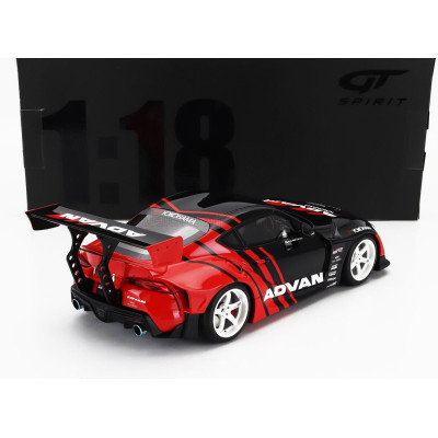 GT SPIRIT TOYOTA SUPRA GR (A90) BY ADVAN 2020 - BLACK 1/18