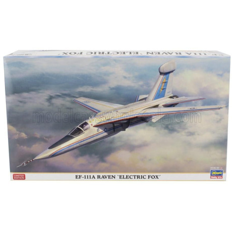 HASEGAWA GENERAL DYNAMICS EF-111A RAVEN MILITARY AIRPLANE - ELETRIC FOX - 1981 1/72