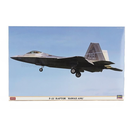 HASEGAWA LOCKHEED MARTIN F-22A RAPTOR AIRPLANE MILITARY 1990 1/48