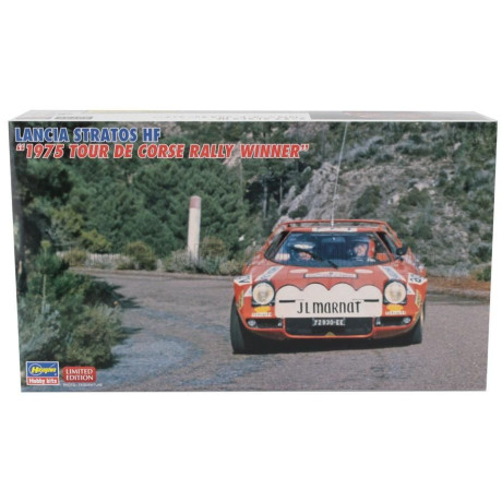 HASEGAWA LANCIA STRATOS HF N 6 WINNER RALLY TOUR DE CORSE 1975 BERNARD DARNICHE - ALAIN MAHE 1/24