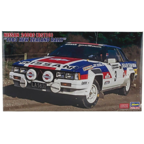 HASEGAWA NISSAN 240RS (BS110) TEAM NISSAN EUROPE (night version) N 3 RALLY NEW ZEALAND 1983 TIMO SALONEN - SEPPO HARJANNE 1/24