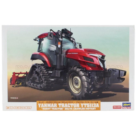 HASEGAWA YANMAR YT5113A TRACTOR WITH DELTA ROTARY TRAILER 2020 1/35