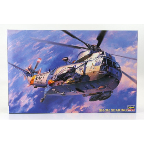 HASEGAWA SIKORSKY SH-3H SEAKING HELICOPTER MILITARY 1963 1/48