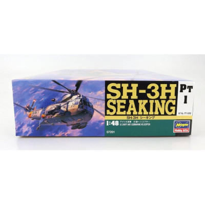 HASEGAWA SIKORSKY SH-3H SEAKING HELICOPTER MILITARY 1963 1/48