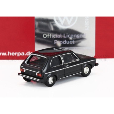 HERPA VOLKSWAGEN GOLF MKI 1976 - BLACK 1/120
