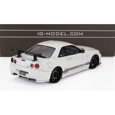 IGNITION MODEL NISSAN SKYLINE 34GT-R (BNR34) TOP SECRET 2019 - WHITE 1/18