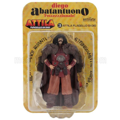 INFINITE STATUE FIGURES DIEGO ABATANTUONO L'ECCEZZZIUNALE ! - ATTILA FLAGELLO DI DIO - BROWN 1/18