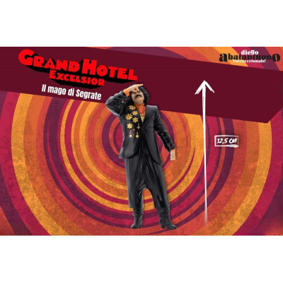 INFINITE STATUE FIGURES DIEGO ABATANTUONO L'ECCEZZZIUNALE ! - GRAND HOTEL EXCELSIOR - IL MAGO DI SEGRATE - BLACK 1/18