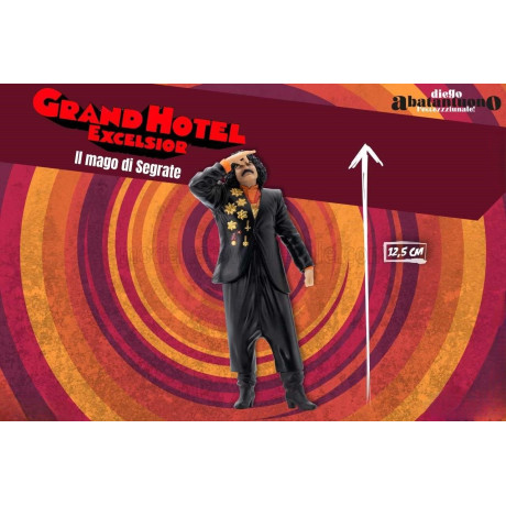 INFINITE STATUE FIGURES DIEGO ABATANTUONO L'ECCEZZZIUNALE ! - GRAND HOTEL EXCELSIOR - IL MAGO DI SEGRATE - BLACK 1/18