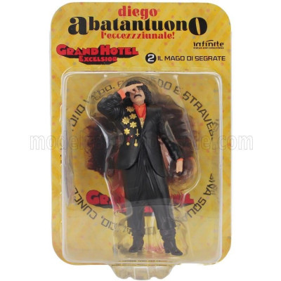 INFINITE STATUE FIGURES DIEGO ABATANTUONO L'ECCEZZZIUNALE ! - GRAND HOTEL EXCELSIOR - IL MAGO DI SEGRATE - BLACK 1/18