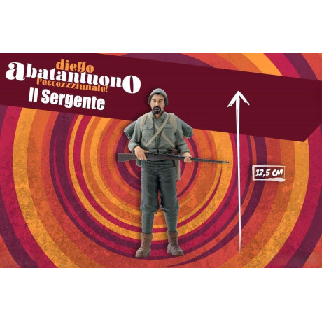 INFINITE STATUE FIGURES DIEGO ABATANTUONO L'ECCEZZZIUNALE ! - IL SERGENTE - MILITARY GREEN 1/18