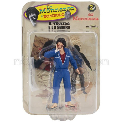 INFINITE STATUE FIGURES ER MONNEZZA E BOMBOLO - IL TRUCIDO E LO SBIRRO - BLUE 1/18