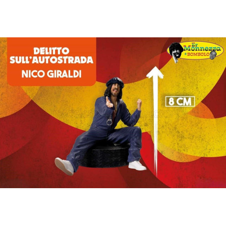 INFINITE STATUE FIGURES ER MONNEZZA - DELITTO SULL'AUTOSTRADA - NICO GIRALDI - BLUE 1/18