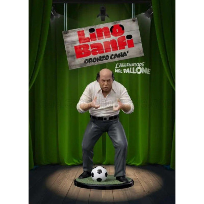 INFINITE STATUE FIGURES LINO BANFI - ORONZO CANA - L'ALLENATORE NEL PALLONE - WHITE GREY 1/10