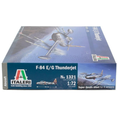 ITALERI REPUBLIC AVIATION F-84 E/G THUNDERJET MILITARY AIRPLANE 1972 1/72