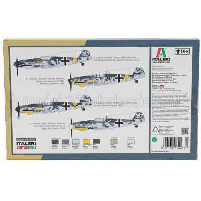 ITALERI MASSERSCHMITT BF 109 G-6 MILITARY AIRPLANE 1936 1/72