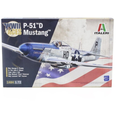 ITALERI NORTH AMERICAN P-51D MUSTANG MILITARY AIRPLANE 1941 1/72