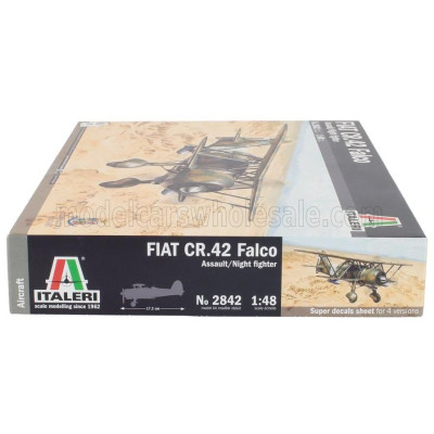 ITALERI FIAT CR.42 FALCO ASSAULT NIGHT FIGHTER MILITARY AIRPLANE 1939 1/48