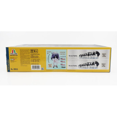 ITALERI TRAILER TANK TRAILER FOR TRUCK - WE ARE FAMILIY - TRASPORTO LATTE 1/24