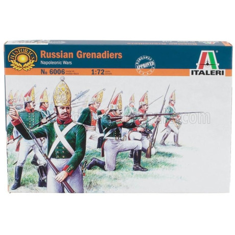 ITALERI FIGURES RUSSIAN GRENADIERS MILITARY NAPOLEONIC WARS 1/72