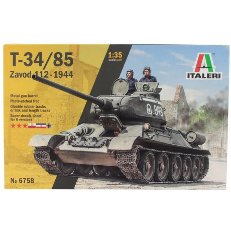 ITALERI TANK T34/85 ZAVOD 112 MILITARY 1944 1/35