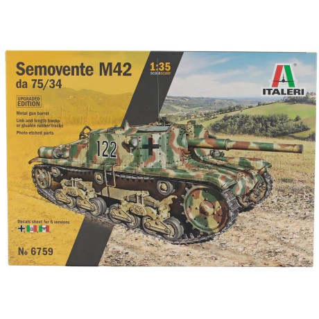 ITALERI MGMC TANK M42 DA 75/34 SEMOVENTE MILITARY 1945 1/35
