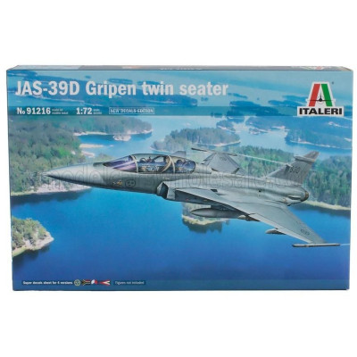 ITALERI SAAB JAS-39D GRIPEN TWIN SEATER AIRPLANE MILITARY 2011 1/72