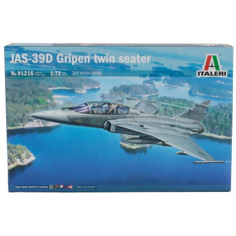 ITALERI SAAB JAS-39D GRIPEN TWIN SEATER AIRPLANE MILITARY 2011 1/72