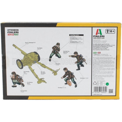 ITALERI ACCESSORIES PAK 97/38 AT GUN WITH MILITARY CREW 1/35