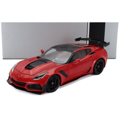 IXO MODELS CHEVROLET CORVETTE C7 ZR1 COUPE 2019 - RED 1/18