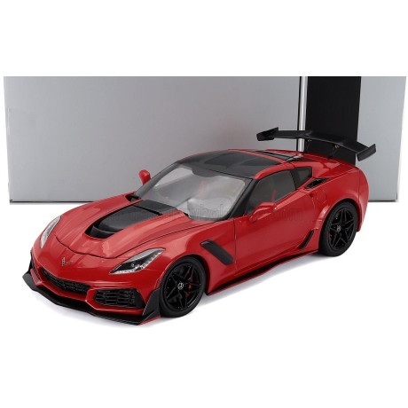 IXO MODELS CHEVROLET CORVETTE C7 ZR1 COUPE 2019 - RED 1/18