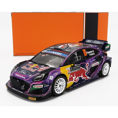 IXO MODELS FORD ENGLAND PUMA RALLY1 TEAM FORD WORLD RALLY M-SPORT N 16 RALLY MONTECARLO 2022 A.FOURMAUX - A.CORIA - PURPLE YELLO